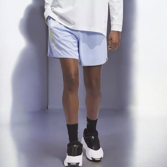 Adidas Womens Candace Parker Exhibit Select Air Shorts Blue Dawn NEW Medium - Picture 8 of 9